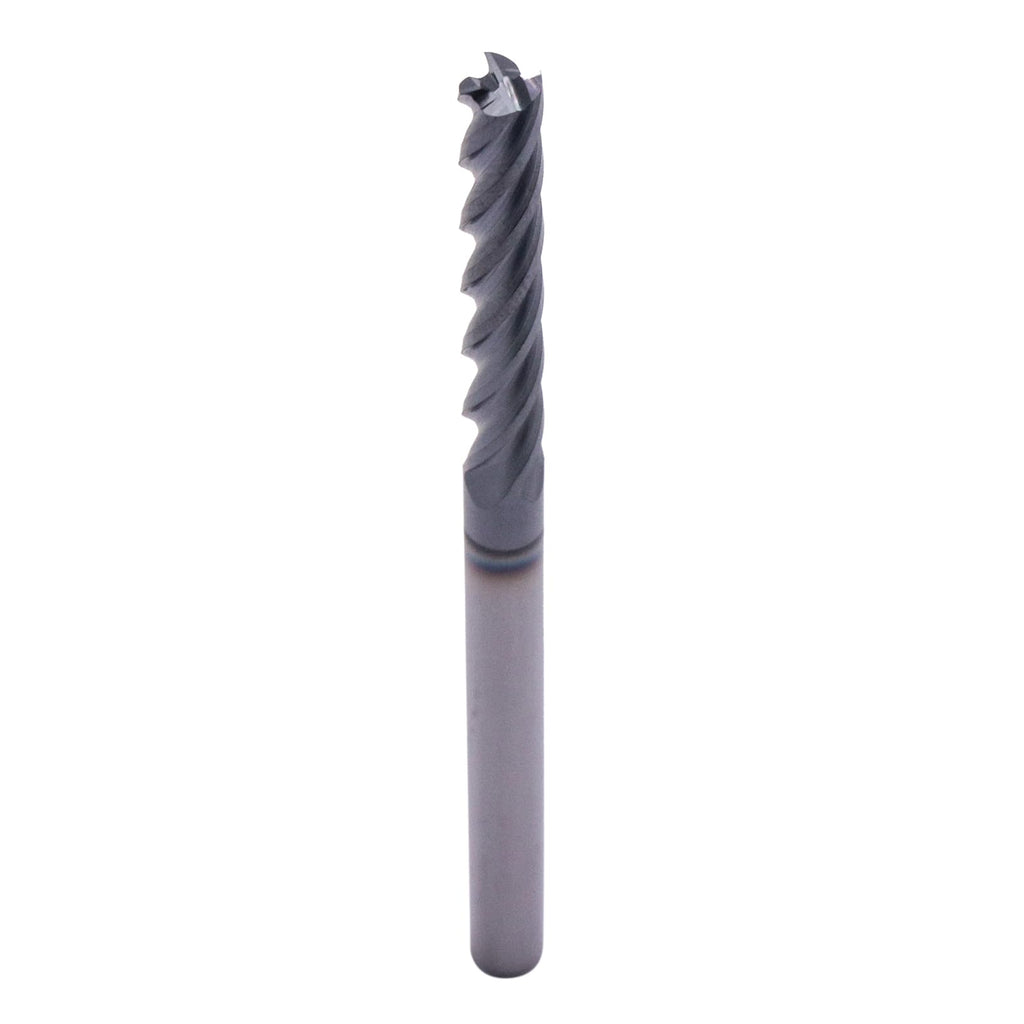 5Pcs 3/16" 4 Flute Solid Carbide Long Square End Mills - AlTiN Coated