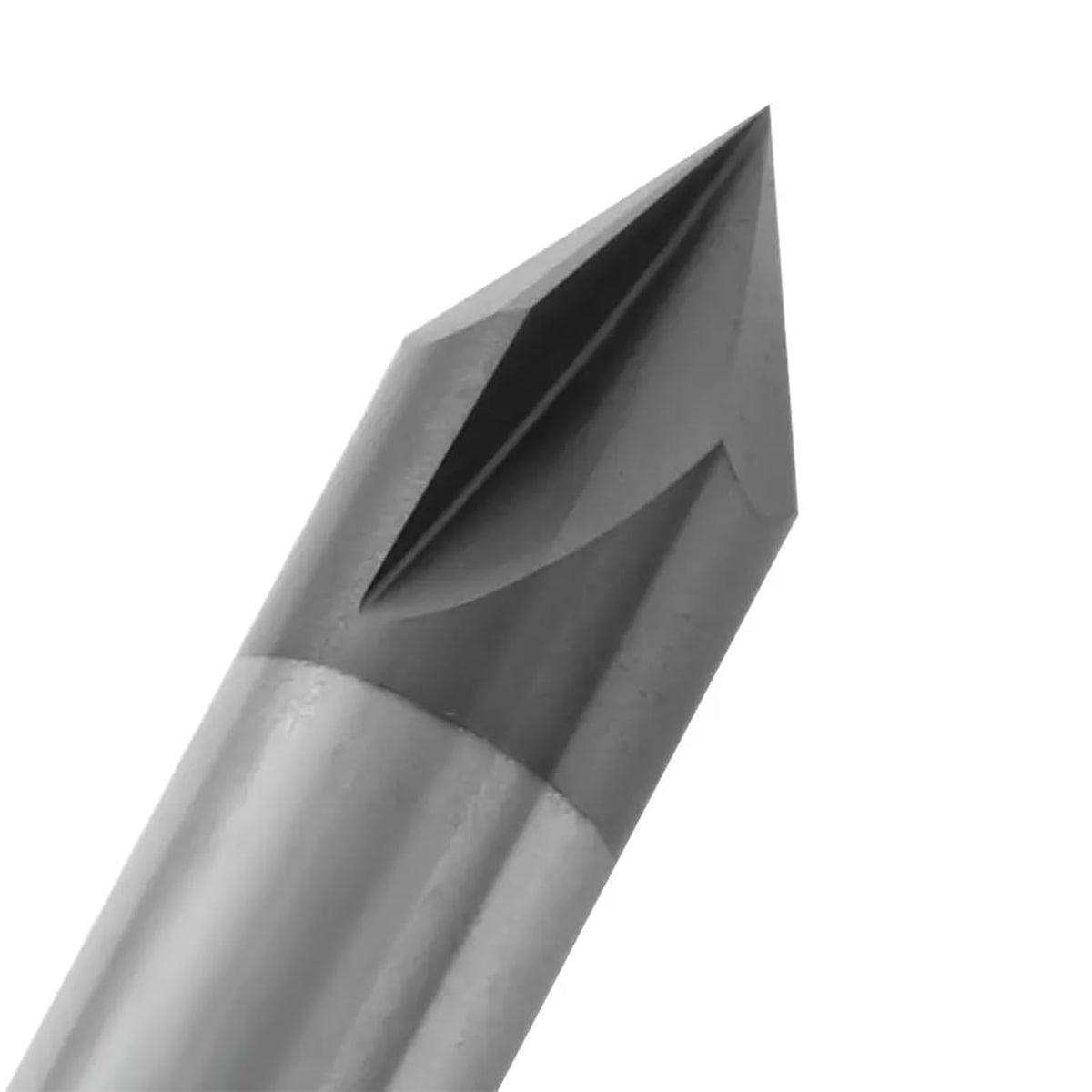 JIANXING 3/8” Carbide Chamfer End Mill, 60 Deg, 4 Flute, Carving Tool, 1pc