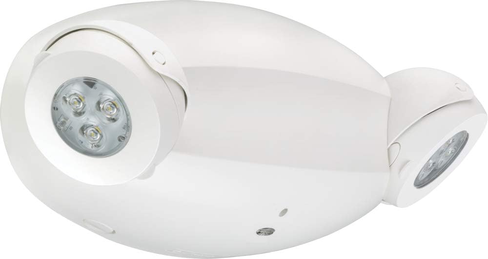 Lithonia Lighting Quantum LED Emergency Light, 2 Adjustable Heads, UVOLT