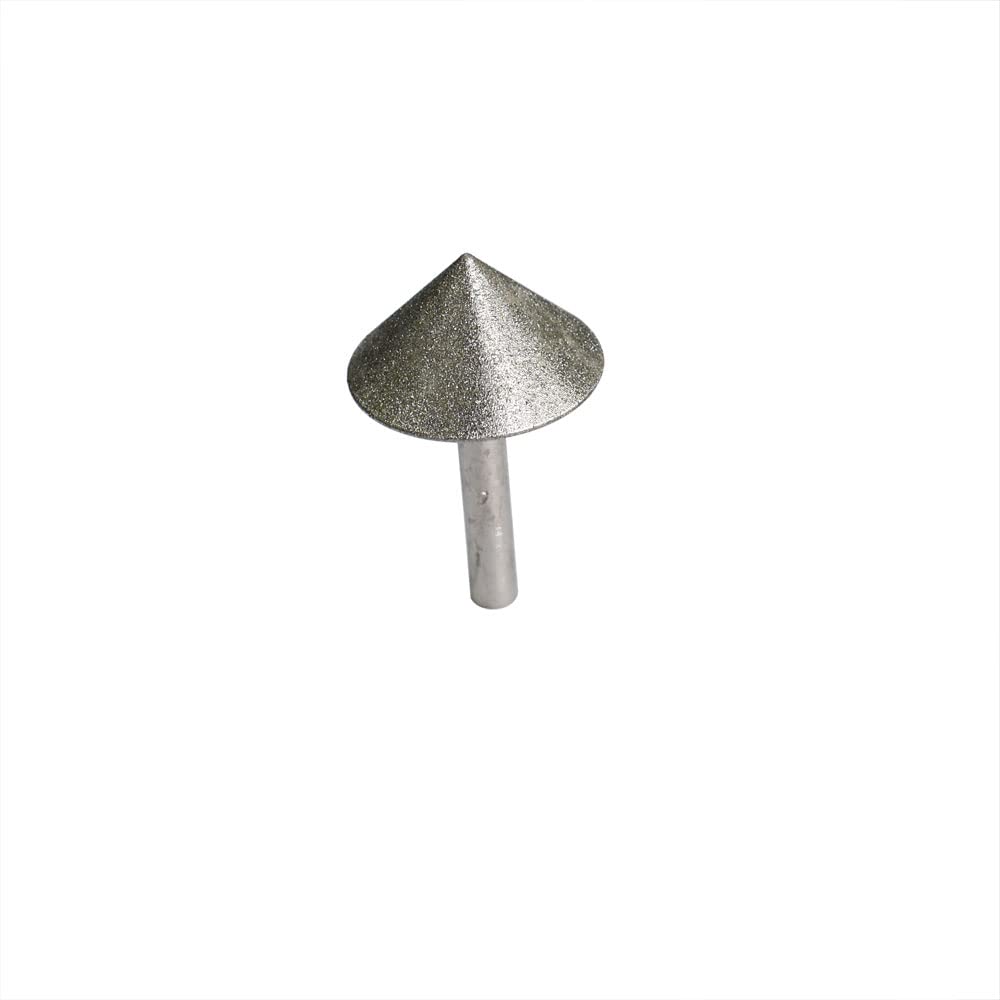 Tapered Drill Bit Chamfer Cutter Countersink Diamond Grinding Hole Tool 30mm Dia 90 Degree 8mm Shank for Ceramic Glass Marble Wood