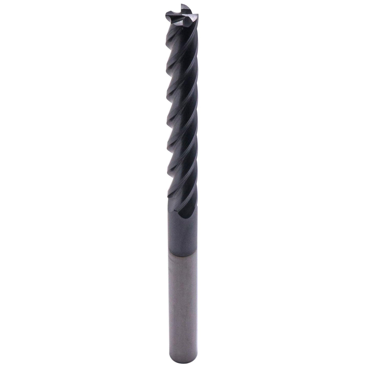 3/8" 4 Flute Solid Carbide Extra Long Square End Mill, 6" OAL, AlTiN Coated