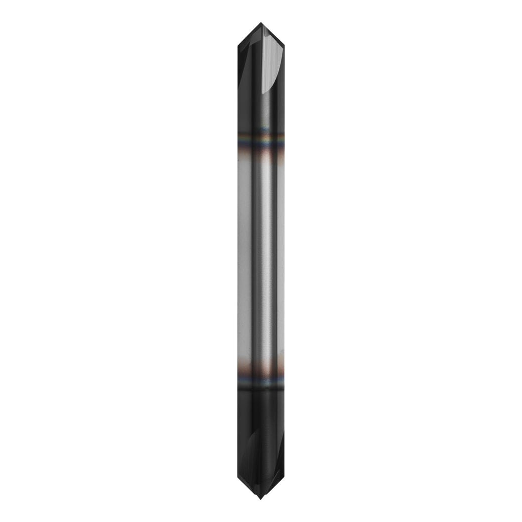 1/4in Solid Carbide End Mill, Chamfer Mill - Double End, 4 Flutes