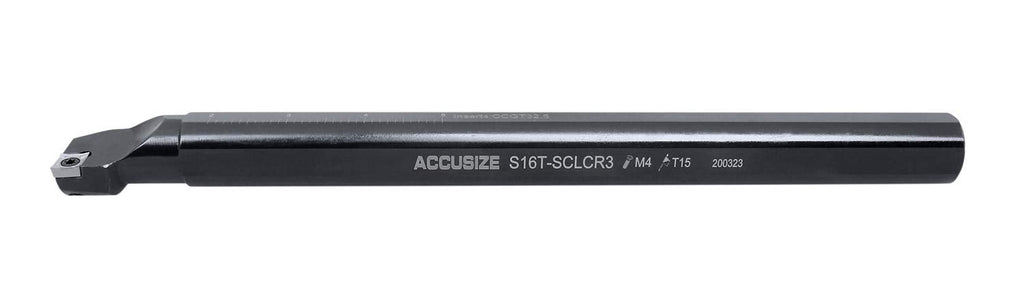 Accusize 1 in RH SCLCR Indexable Boring Bar for Aluminum