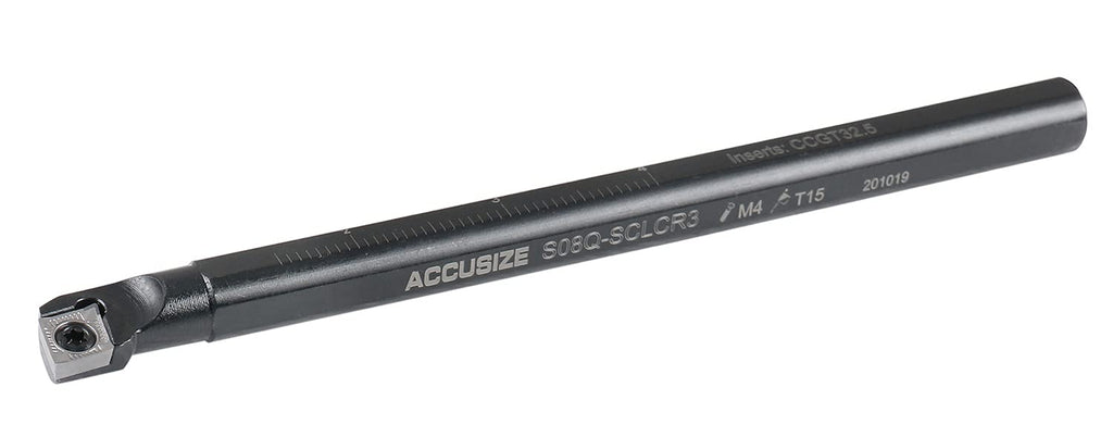 Accusize 1/2 in RH SCLCR Indexable Boring Bar for Aluminum