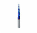HZBIAO 2.4 Degree Ball Nose Upcut CNC Spiral Router Bit 1/4" Shank 2D & 3D Carving Tapered End Mill Size: 1/8Dx1-1/2CHx1/4SHKx3L STQ488