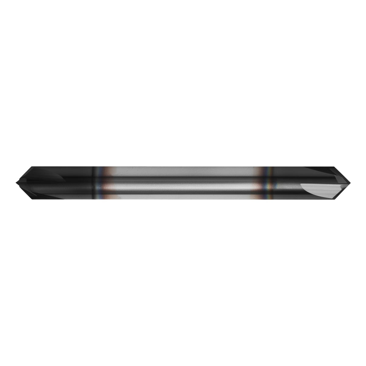 1/4in Solid Carbide End Mill, Chamfer Mill - Double End, 4 Flutes