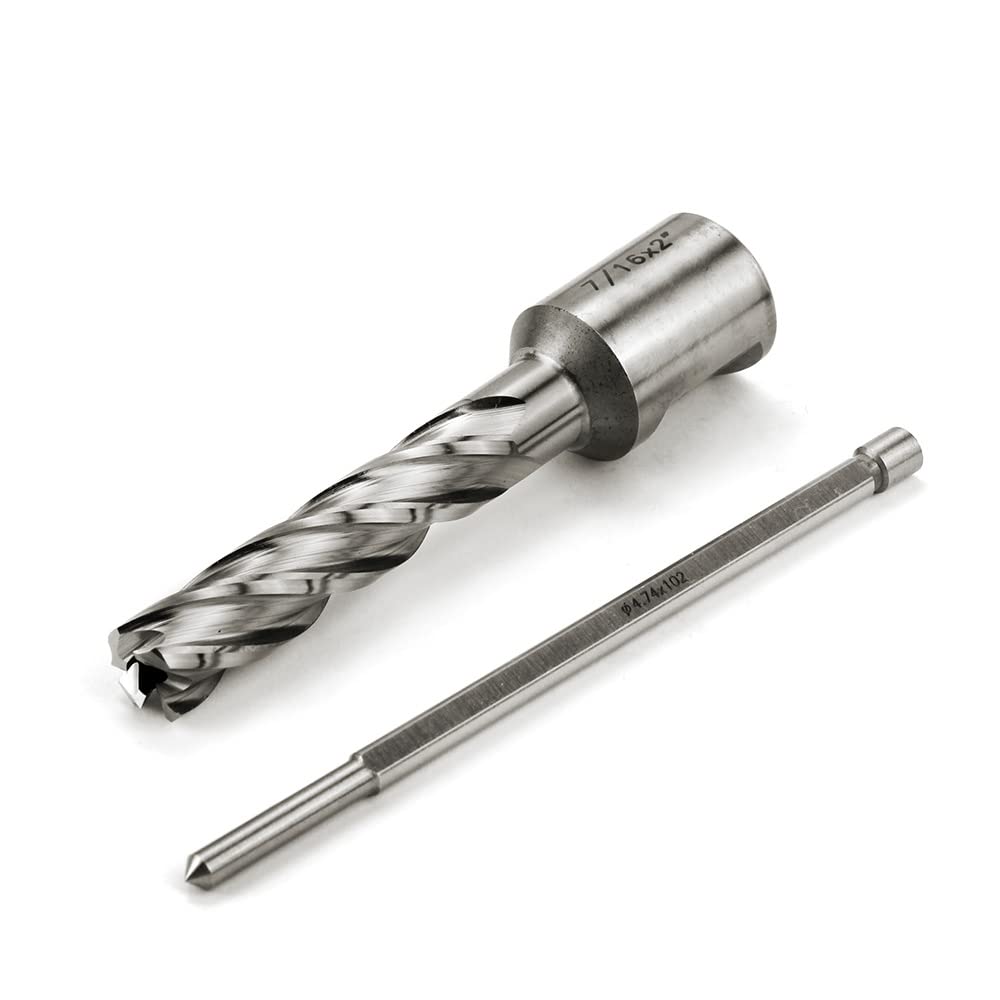 OSCARBIDE 7/16" x 2" HSS Annular Cutter 3/4" Weldon Shank Mag Drill Bit