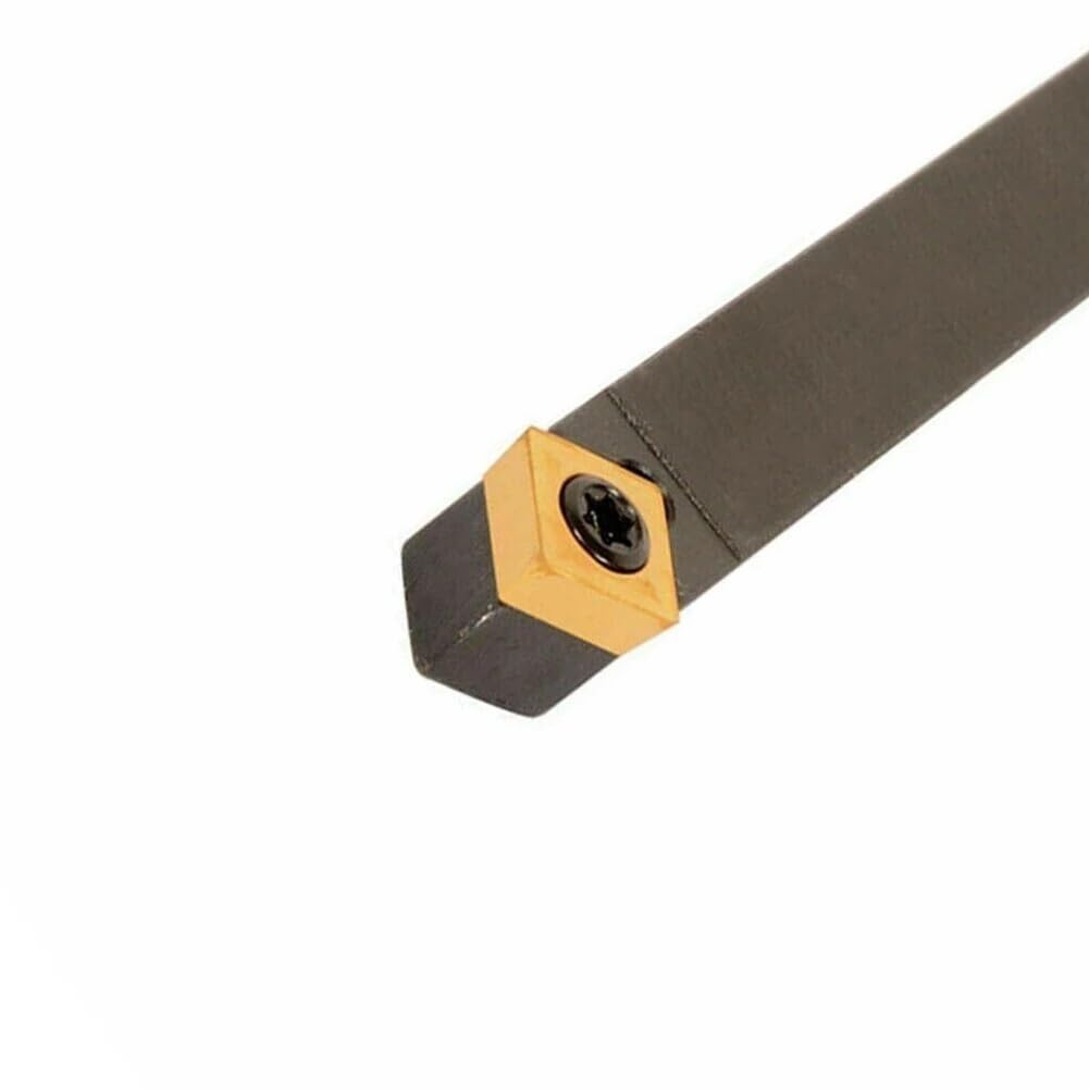 Indexable CNC Lathe Turning Tool Holder, 1pcs SSDCN1212H09 External Turning Tool Holder 45 Degree Chamfer Turning Tool Holder + 10pcs SCMT09T308 Carbide Insert