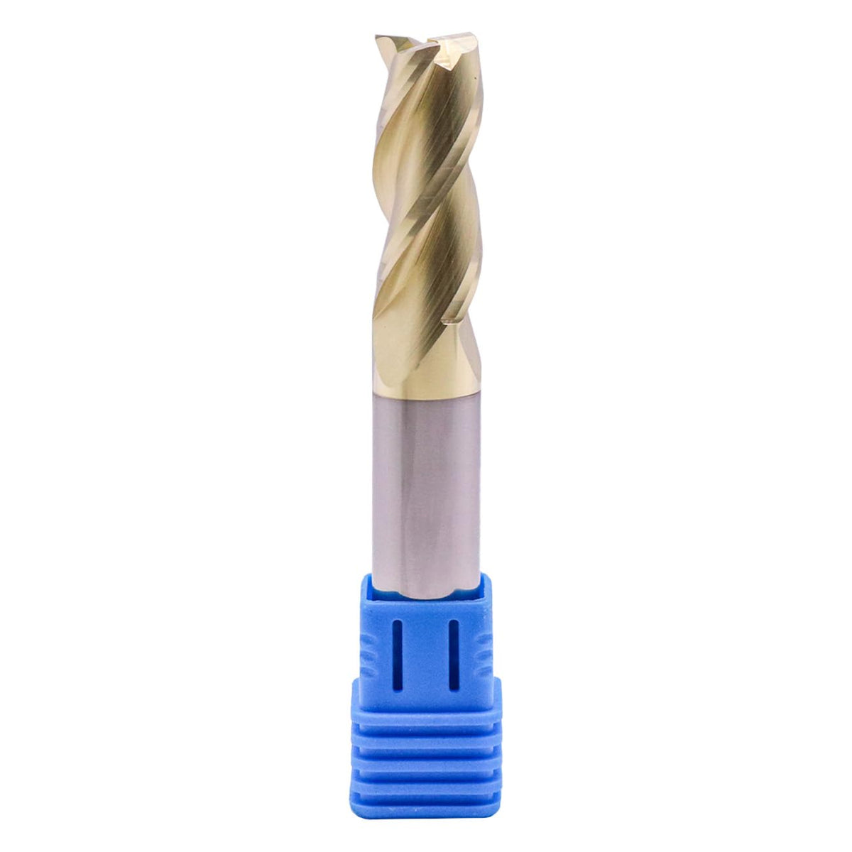 1/2" 3 Flute Solid Carbide Square End Mill, ZrN Coated, for Aluminum