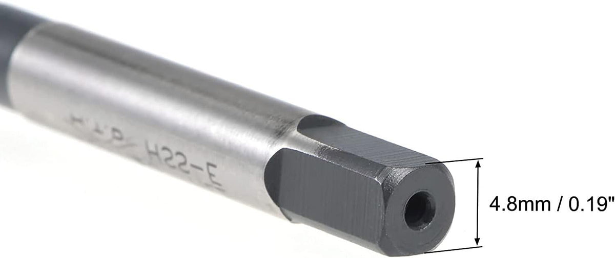 Boxonly Spiral Flute Thread Tap for Drilling and Tapping Aluminum Die Steel Stainless Steel Bronze and Hard Plastics Metric Machine Threading Tap High Speed Steel H2 Tolerance M8 x 1.25mm 2pcs