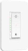 Smart Dimmer Switch, Single Pole/3-Way, Compatible with Alexa & Google Home