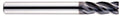 YG-1 EMB13008 Carbide V7 Mill INOX Corner Radius End Mill, 4 Flute, Regular Length, 1-1/2" Length, 1/8"