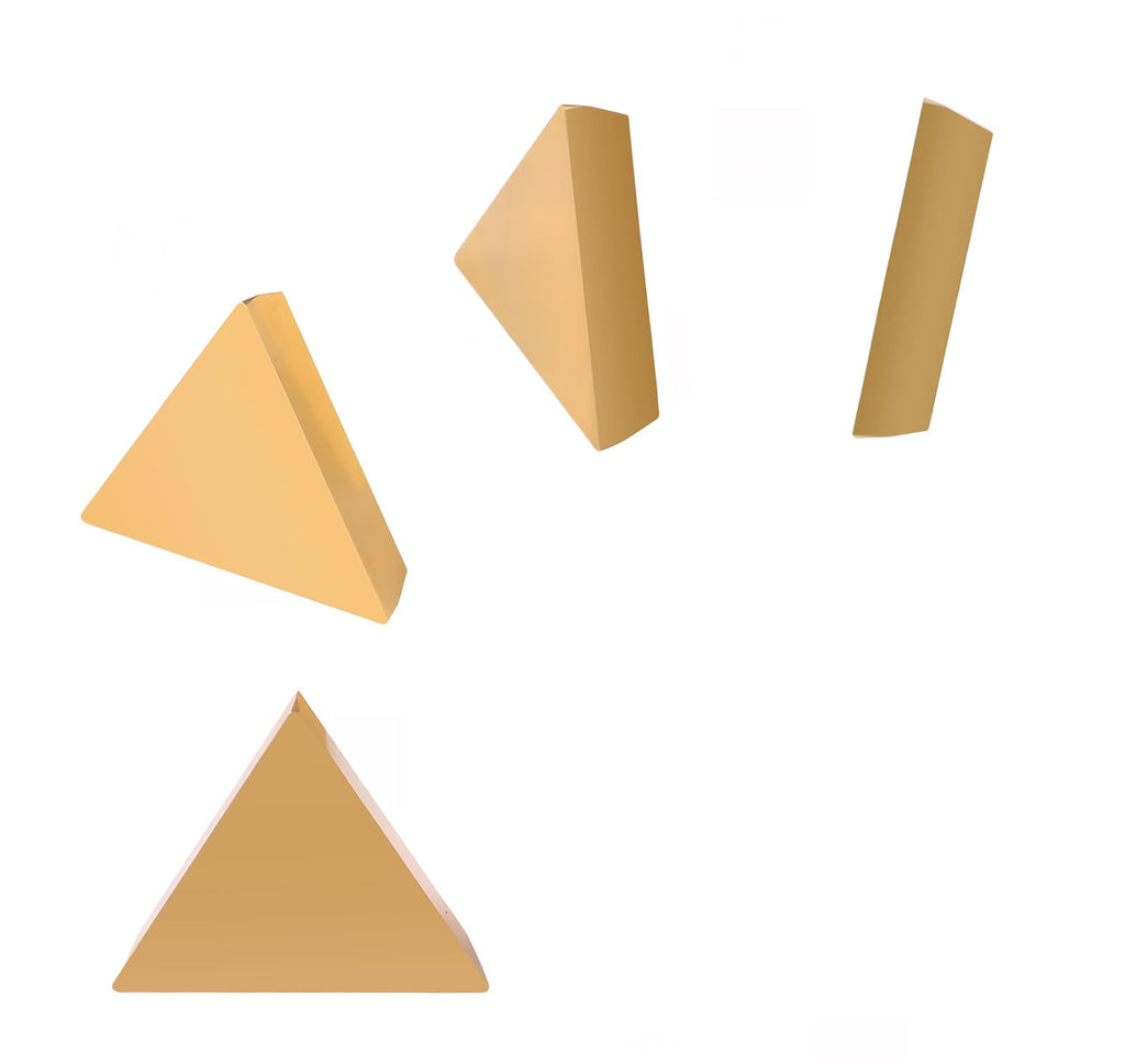 Accusize TPG431 TiN Coated Carbide Inserts, 1/2 in IC, 3/16 in Thick
