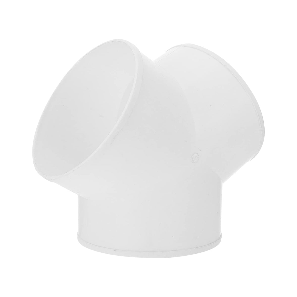 1pc Y-Shaped Tee Connection Exhaust Fan Splitter Y Adapter for Dryer Vent Duct Splitter 3 Way Duct Y Shape Duct Hose Exhaust Fan Supply White Air Conditioner Abs Take Over