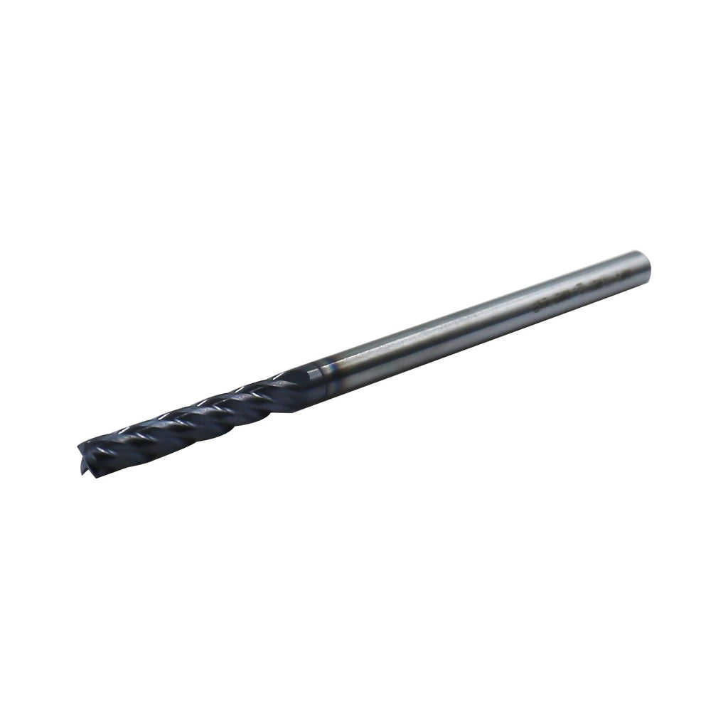 5Pcs 1/8in Solid Carbide Long End Mills, 4 Flute, 30 Degree Helix