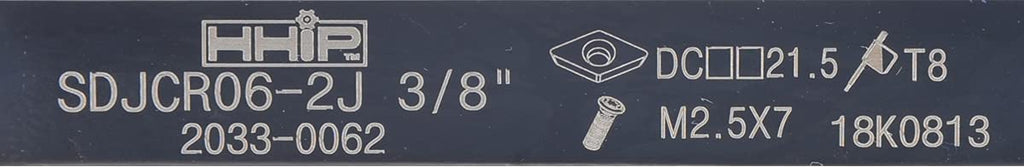HHIP 2033-0062 Style SDJCR 06-2J Turning Tool Holder