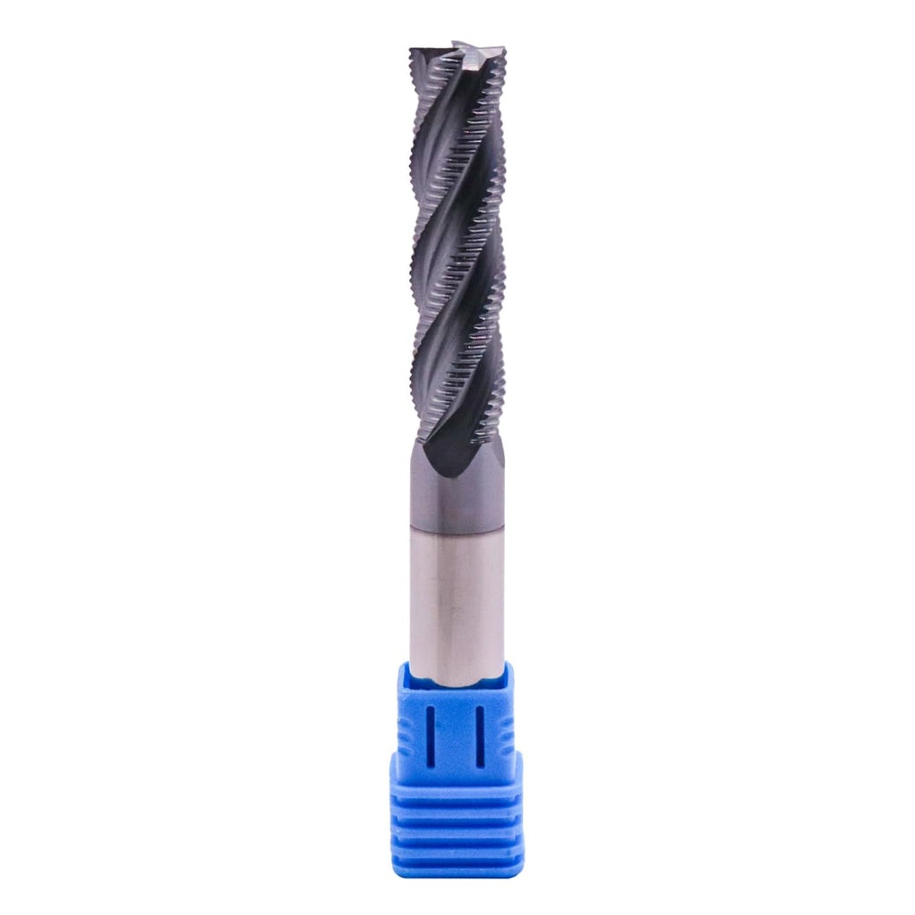 4 Flute Solid Carbide Long Roughing End Mill(1Pc, 1/2"), ALCrSiN Coated