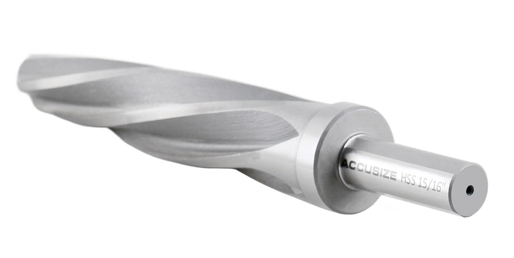 Accusize HSS Construction Reamer, 15/16 in, 3-Flat Shank, 0522-1516