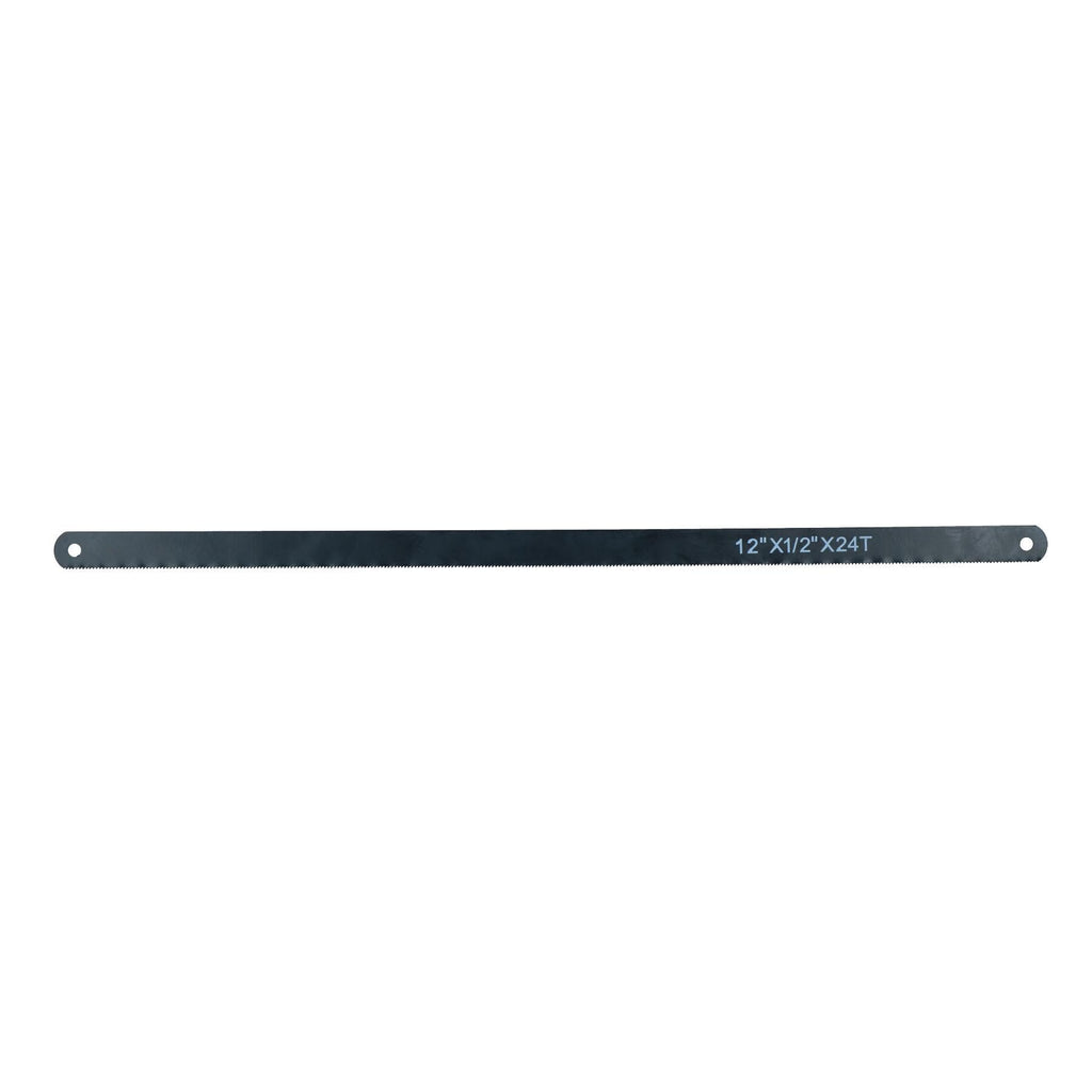 12” (300mm) x 12mm Hacksaw Replacement Blades 24 TPI Carbon Steel 24 Pack