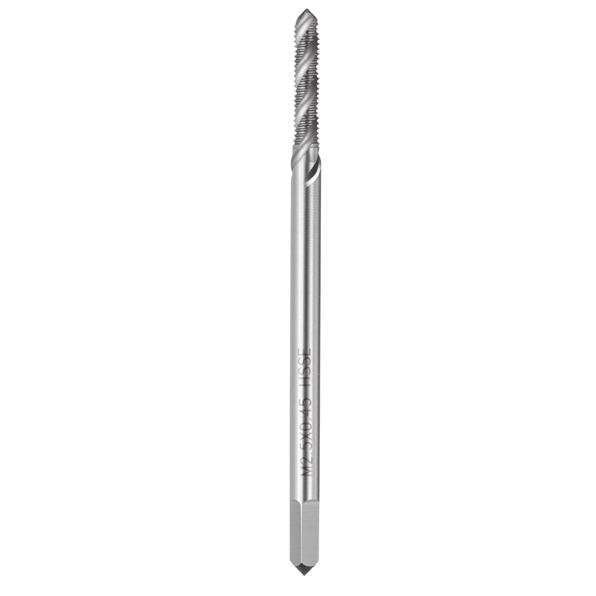 M2.5 x 0.45 Spiral Flute Thread Tap M35 High Speed Steel Polished