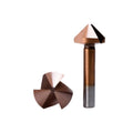 1Piece 3-Flutes 5mm 90-Degree Chamfer Cutter M35 Cobalt Countersink Drill Bit for Stainless Steel Metalworking Deburring & Reaming