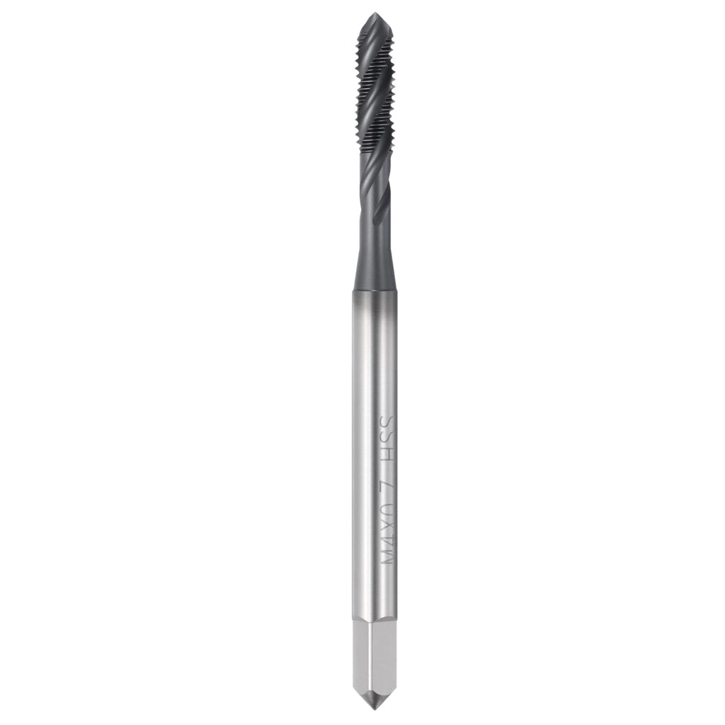 Workkyma M4 x 0.7 Spiral Flute Thread Tap M2 High Speed Steel TICN