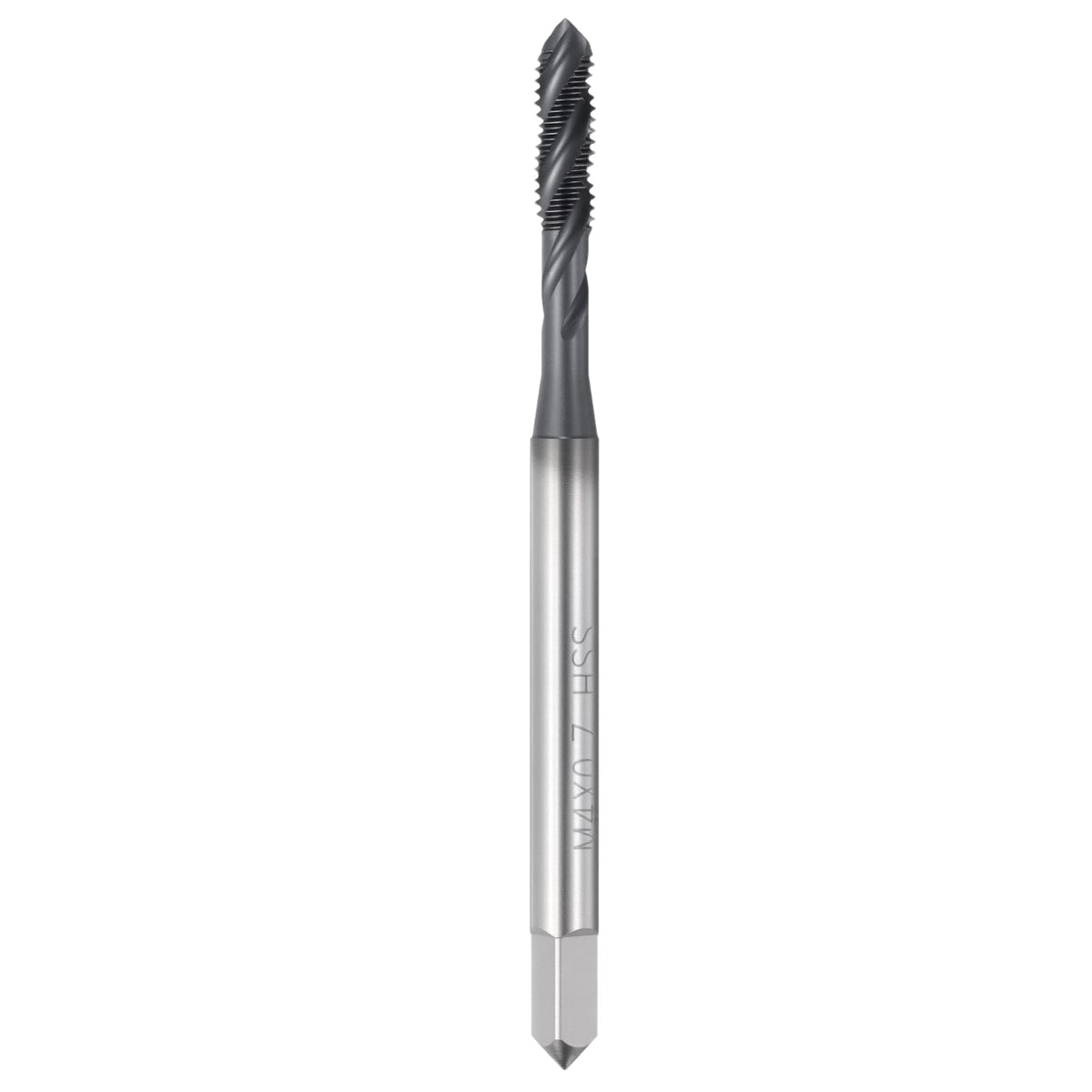 Workkyma M4 x 0.7 Spiral Flute Thread Tap M2 High Speed Steel TICN