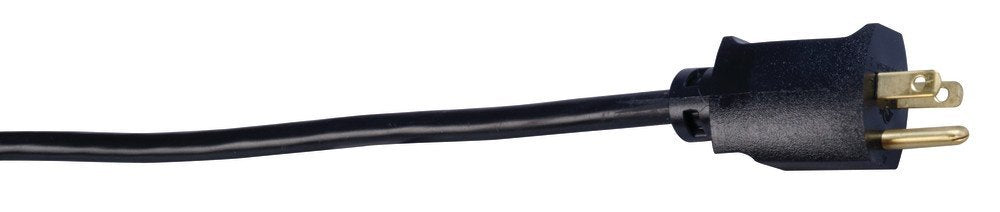 Southwire Indoor Replacement Power Supply Cord - Durable Medium-Duty Round Cable - SJTW Cord - 14 Gauge - 3 Conductor - Black - 9 Foot