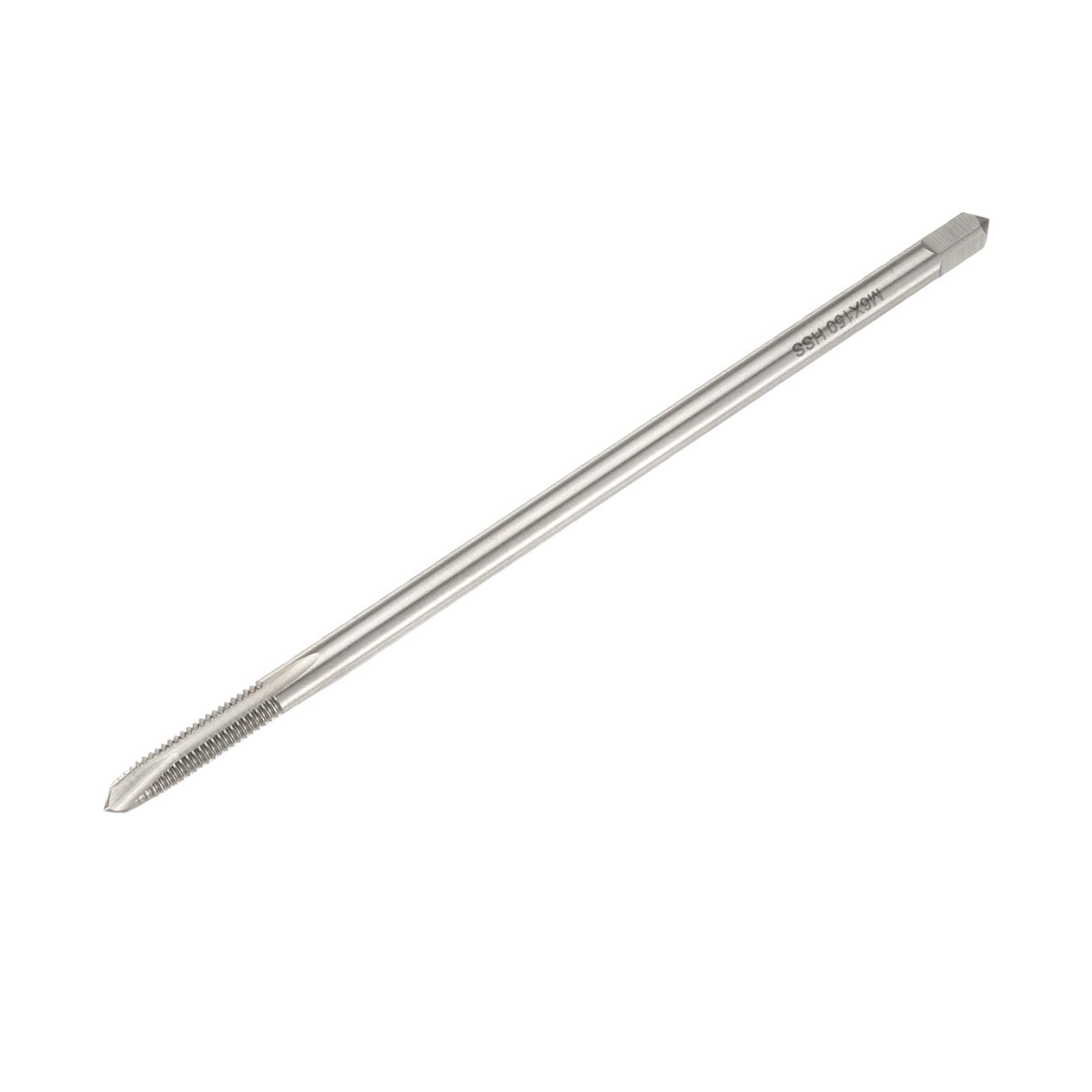 uxcell M6 x 1 H2 Metric Spiral Point Thread Tap, 150mm (6") Extra Long Screw Tap Threading Tapping Tool, High Speed Steel Machine Taps Tapping Bit