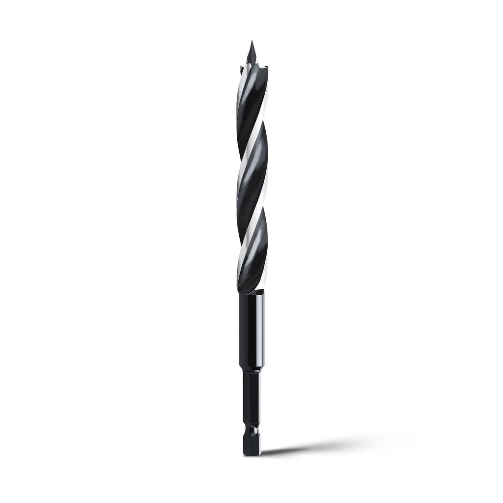 WOBLLMX 1/2" x 6" Auger Drill Bit for Soft and Hard Wood,1/4" Hex Shank