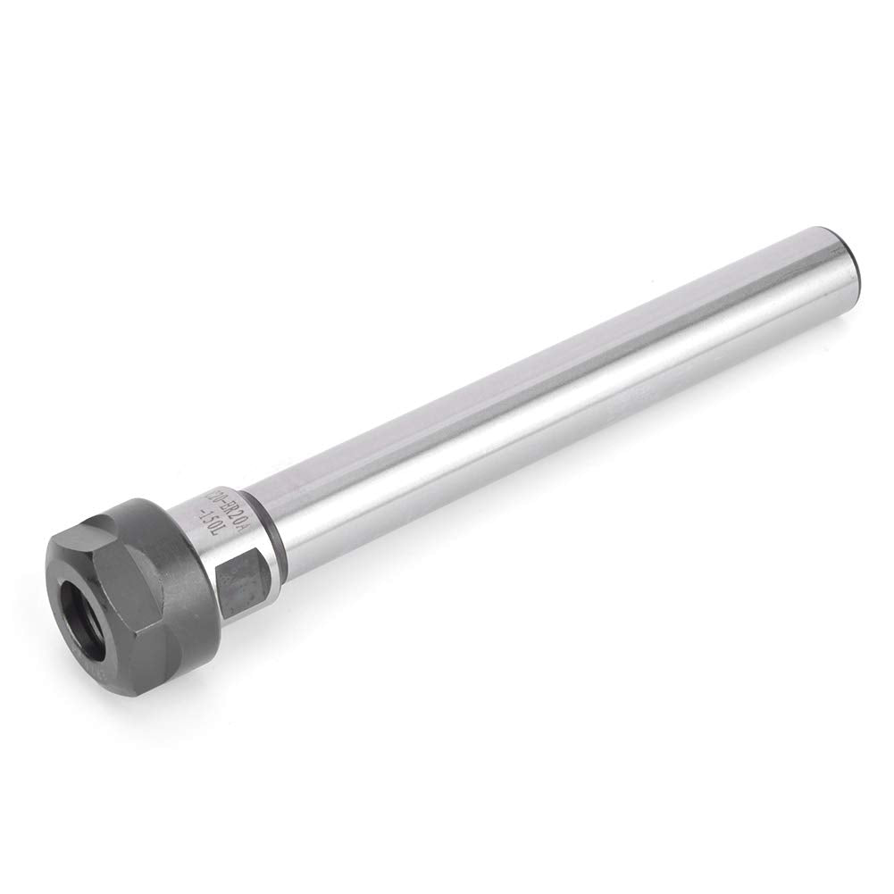 Hilitand ER Collet Chuck Holder, 5.9in Straight Shank Collet Chuck Toolholder ER20A-150L 20 25 32mm Rod Dia CNC Lathe Milling (C20)