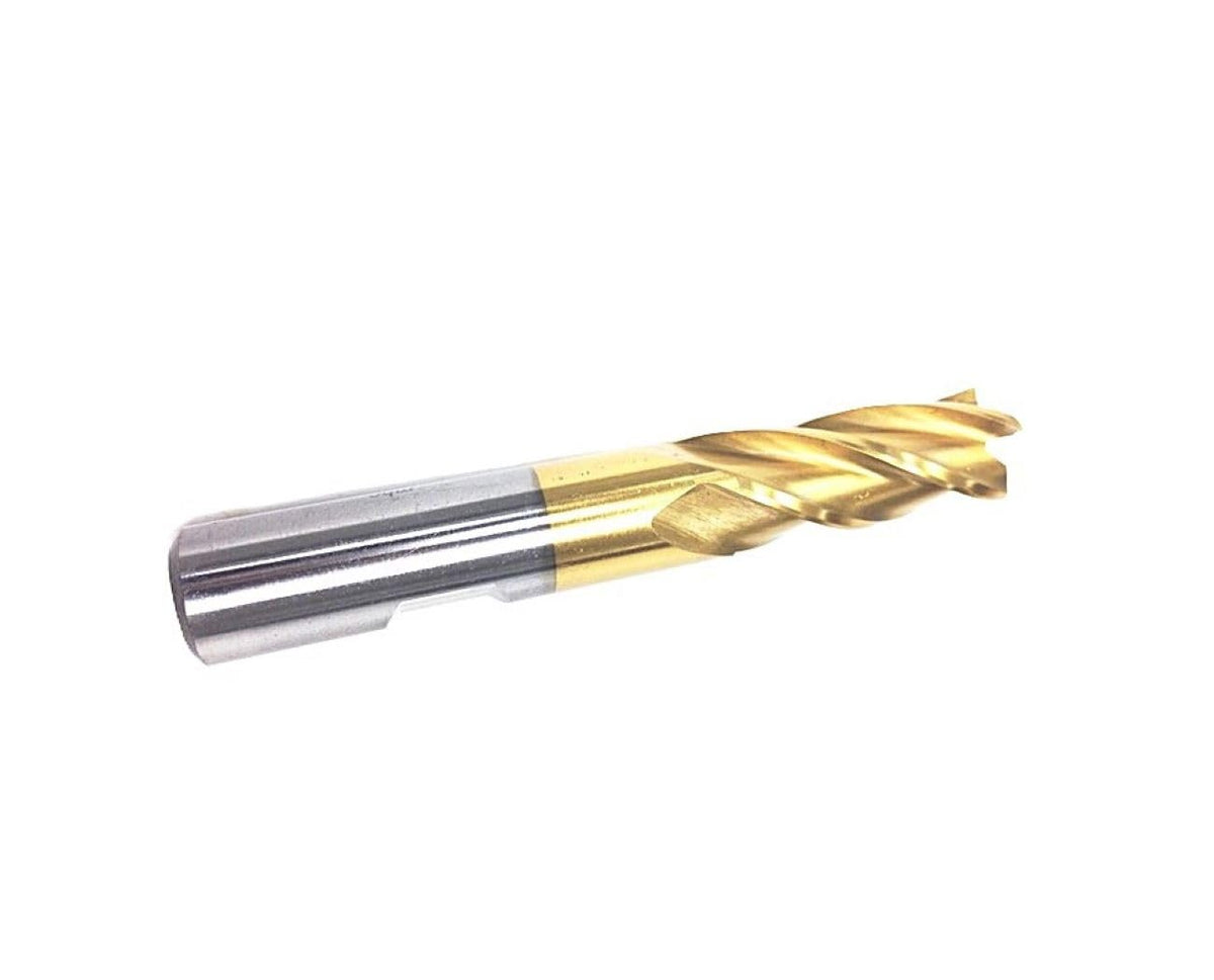HHIP 5828-0437 7/16 x 3/8 4 Flute TiN Single End Center Cut End Mill