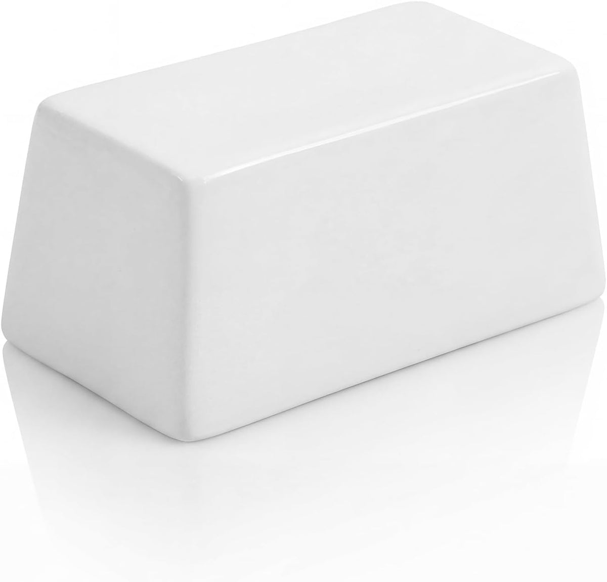 Set of 6 White Ceramic Sugar Packet Holders, 5 oz Porcelain Sweetener Packet Organizer, Sugar Bag Caddy Tea Packet