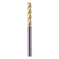 5/16" 3 Flute Solid Carbide Long Square End Mill, ZrN Coated, 4" OAL