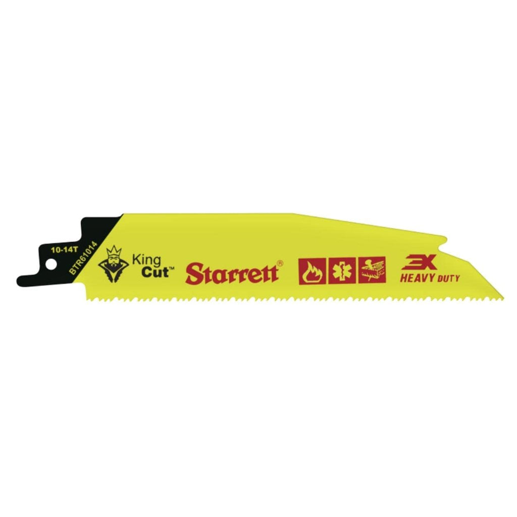 Starrett King Cut Reciprocating Saw Blade, 6" L, 1" W, 0.63" H, 20‑Pack
