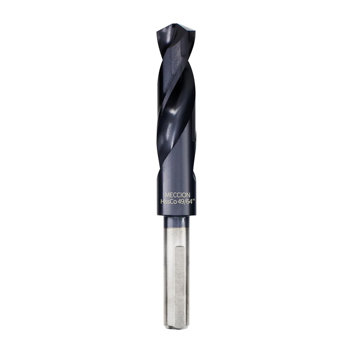 Meccion M35 Cobalt Drill Bits 49/64 Inch TiAIN HSS Drill Bit for Metal