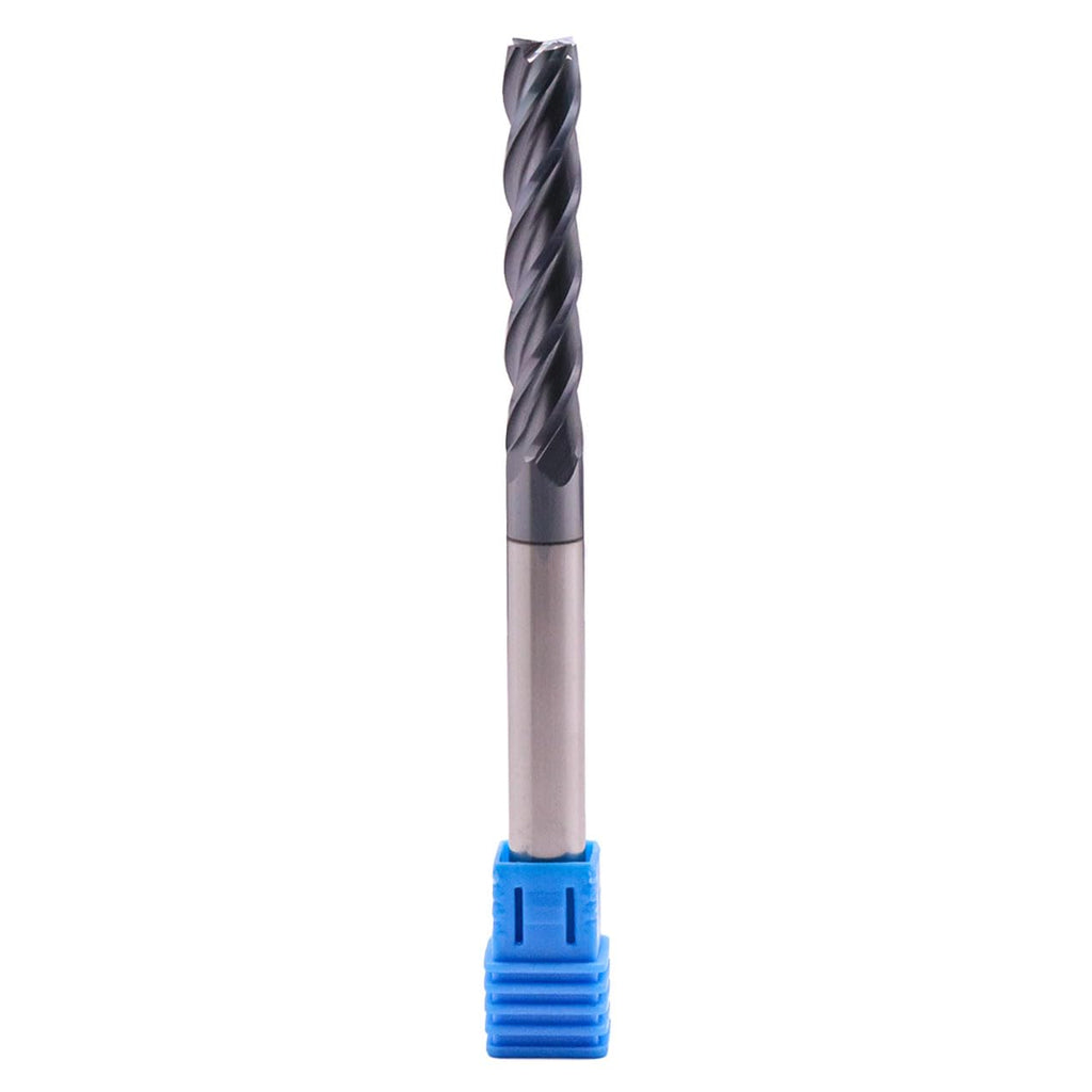 5/16" 4 Flute Solid Carbide Long Square End Mill, 4" OAL, AlTiN Coated