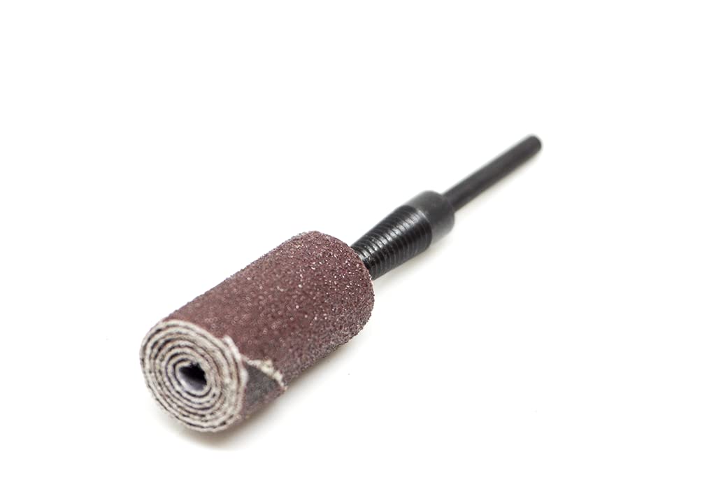 Benchmark Abrasives Aluminum Oxide Straight Sanding Cartridge Rolls for Blending Deburring Polishing Sanding Metals, Rotary Sander - Die Grinder Abrasives (10 Pack)(1/2" x 1-1/2", 60 Grit)
