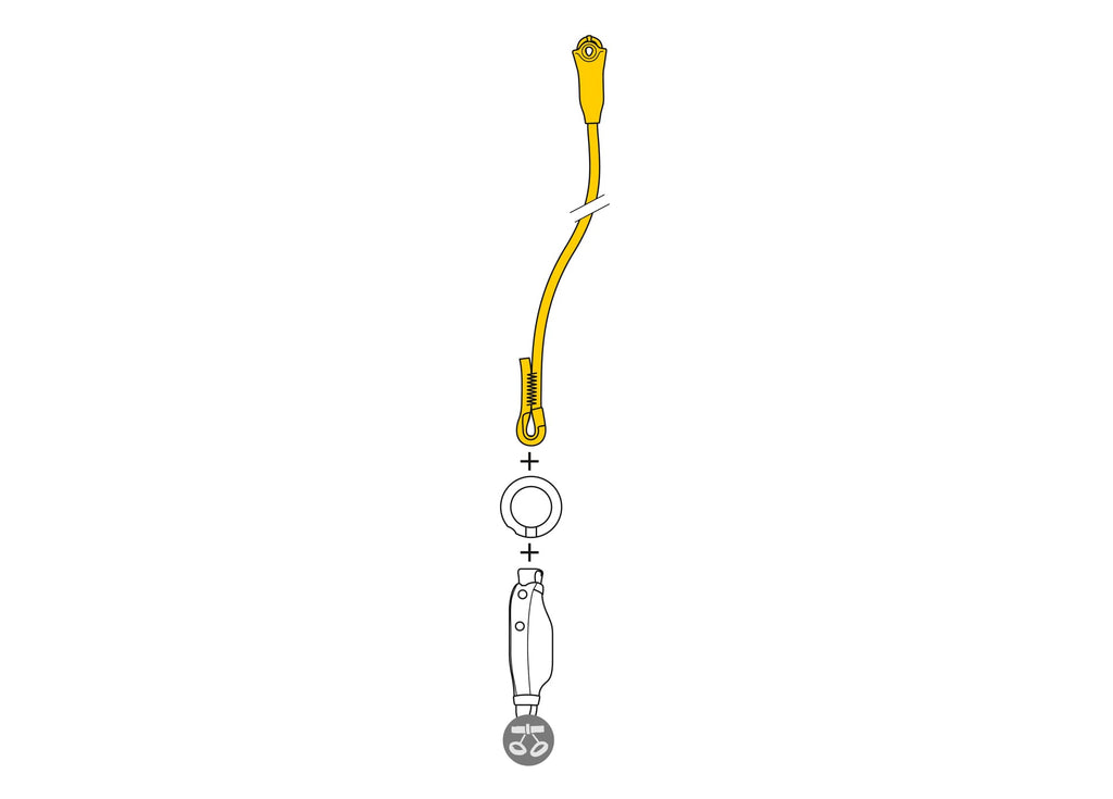 Jane I Lanyard 100 Cm, single lanyard for making a fall arrest lanyard, ANSI, CSA