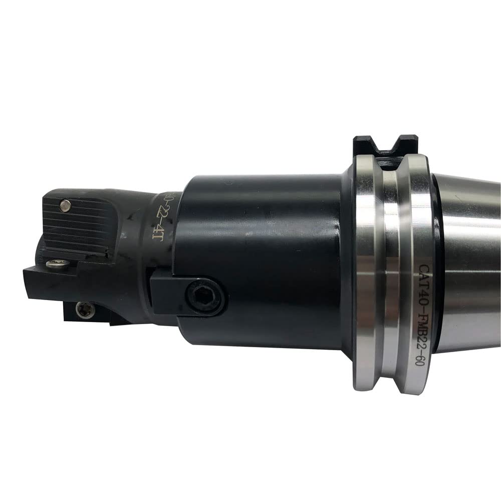 GBJ Face Mill 400R 40-22-4T 40mm/1.57" + CAT40-FMB22 + 10pcs APMT1604 Carbide Inserts and T15 Wrench FMB22 Shank Face Milling Arbor (BAP400R 40-22-4T +CAT40-FMB22-60L + 10pcs APMT1604PDER)