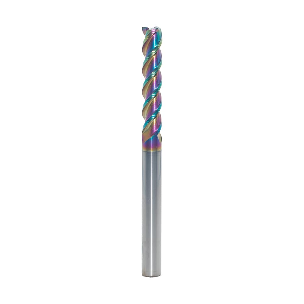 JIANXING 8mm Extra Long Carbide Square End Mill, 3-Flute, 100mm OAL, 1 Pc