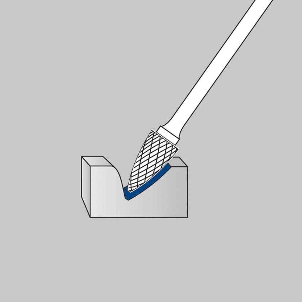 Champion Cutting Tool Sf3 Double Cut Tin Carbide Burr