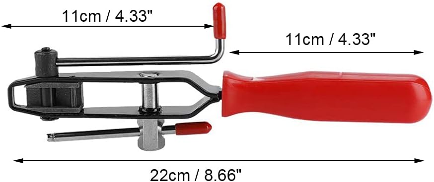 CV Joint Ear Clamp Banding Tool with Cutter, ESreake Auto Vehicle Tools Cut-Off Pliers Use for Car Repair, 10mm Fuel