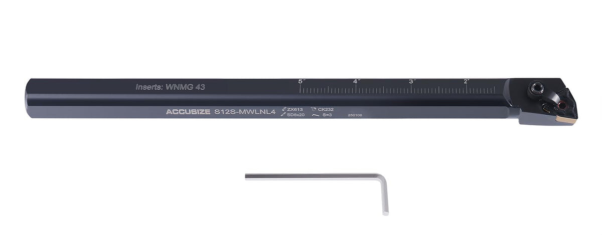 Accusize 3/4" x 10" OAL LH S-MWLN Heavy-Duty Boring Bar, 0028-1774
