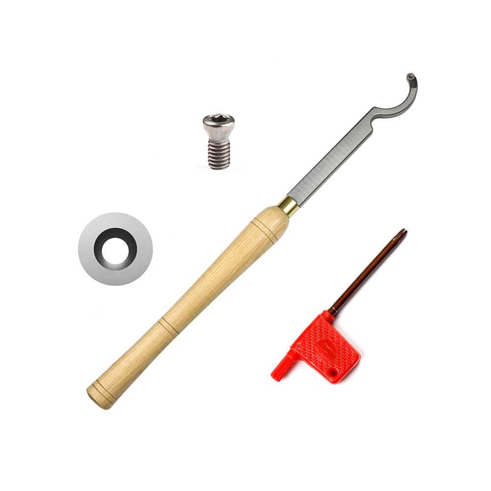 YUFUTOL Swan Neck Hollowing Tool Carbide Tipped Wood Turning Tools