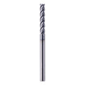 1/4" 4 Flute Solid Carbide Long Square End Mill, 4" OAL, AlTiN Coated
