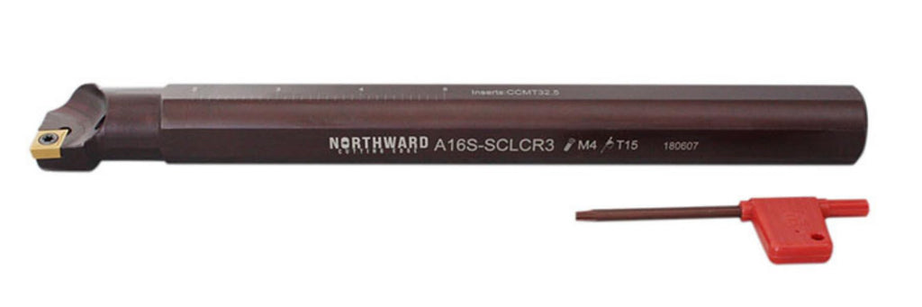 Accusize 1 in Right-Hand SCLCR Coolant Through Indexable Boring Bar