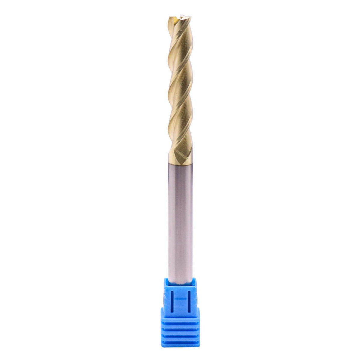 5/16" 3 Flute Solid Carbide Long Square End Mill, ZrN Coated, 4" OAL