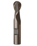 Drill America - DWCT1114 7/16" X 1/2" High Speed Steel 2 Flute Single End Ball End Mill, DWC Series