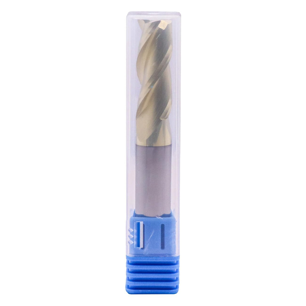 1/2" 3 Flute Solid Carbide Square End Mill, ZrN Coated, for Aluminum